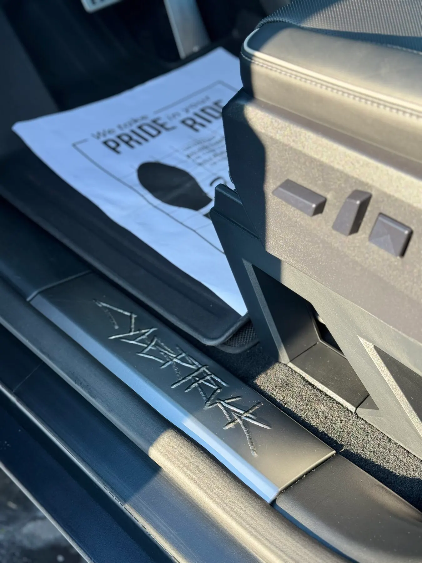 Interior detail work